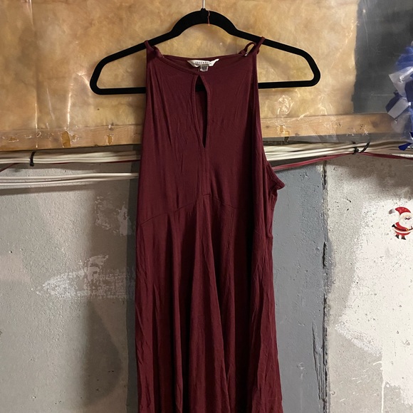 American Eagle Burgundy Strappy Midi Dress - Picture 1 of 2